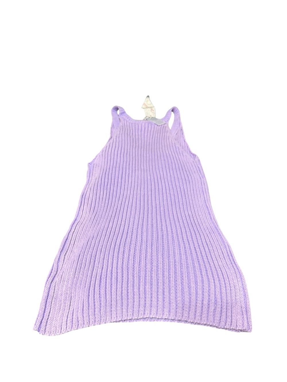 Mystree Sleeveless Ribbed Tank Top in Washed Lavender Size Medium - Picture 4 of 7